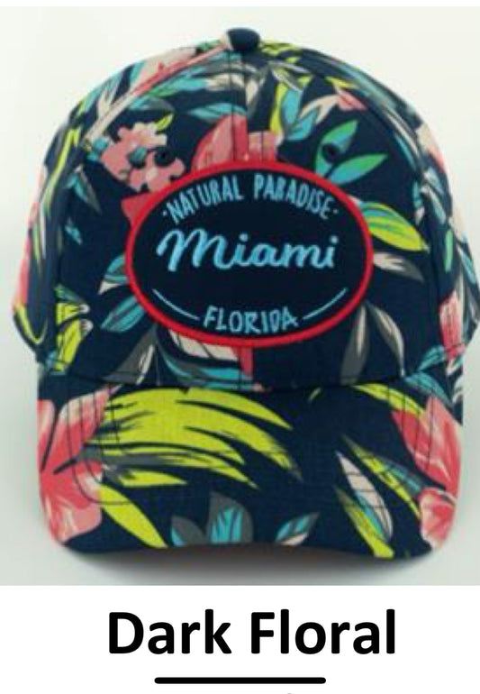 AOP FLORAL CAP