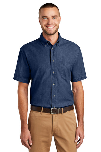 Port & Company® - Short Sleeve Value Denim Shirt