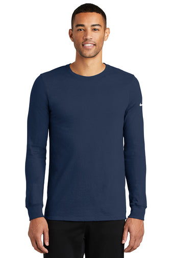 Nike Dri-FIT Cotton/Poly Long Sleeve Tee - Ref: NKBQ5230