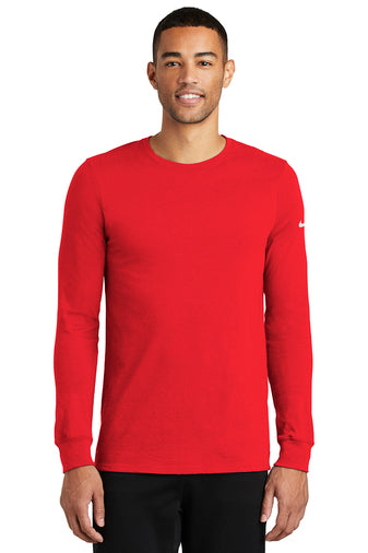 Nike Dri-FIT Cotton/Poly Long Sleeve Tee - Ref: NKBQ5230