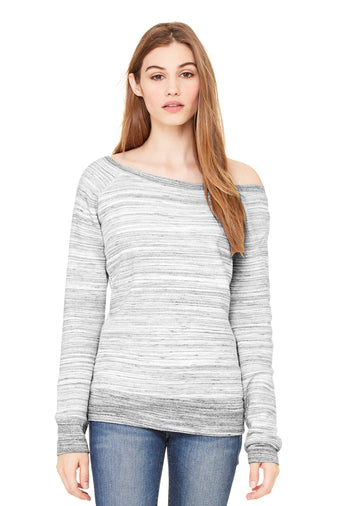 BC7501 BELLA+CANVAS ® Women’s Sponge Fleece Wide-Neck Sweatshirt