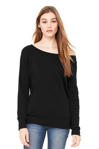 BC7501 BELLA+CANVAS ® Women’s Sponge Fleece Wide-Neck Sweatshirt